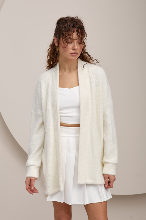 Молочный кардиган ÁRTMON с поясом
