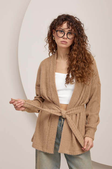 Карамельный кардиган ÁRTMON с поясом