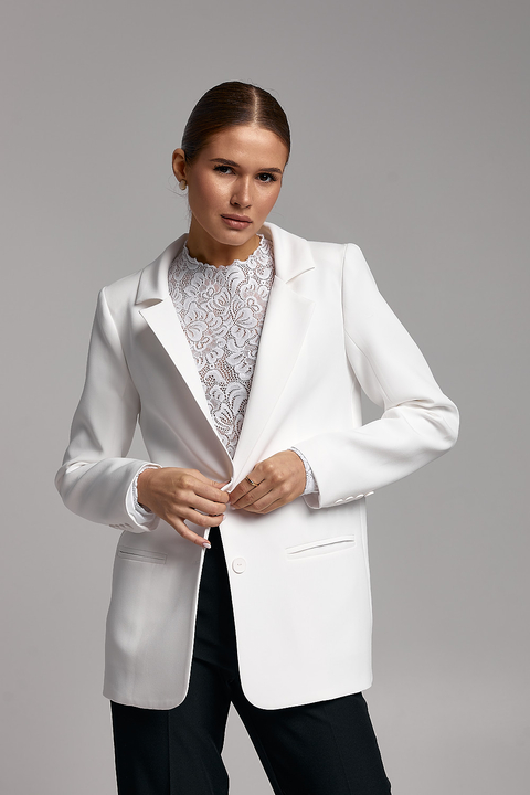 Классический пиджак ARTMON молочного цвета